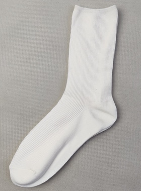 春秋季女士棉混纺双针白色堆堆袜库存尾货偶有小脏发黄点清仓处理