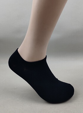 库存尾货男士夏季薄款低帮浅口船袜刺绣黑色袜子休闲男袜棉混短袜