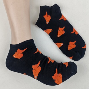 袜短筒船袜男 棉混透气吸汗提花潮款 清库存男士 低帮短袜子春夏秋季