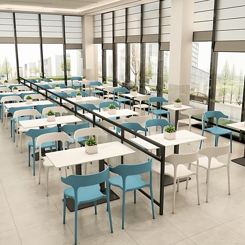 【食堂专供】时尚餐桌椅设计校园与员工食堂专用集成现代简约轻松