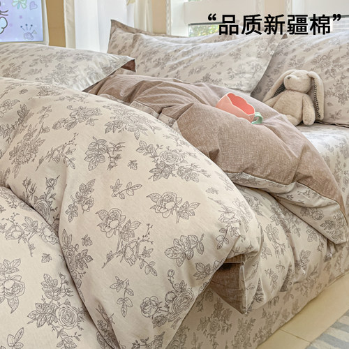 磨毛加厚100全棉被套150x200x230