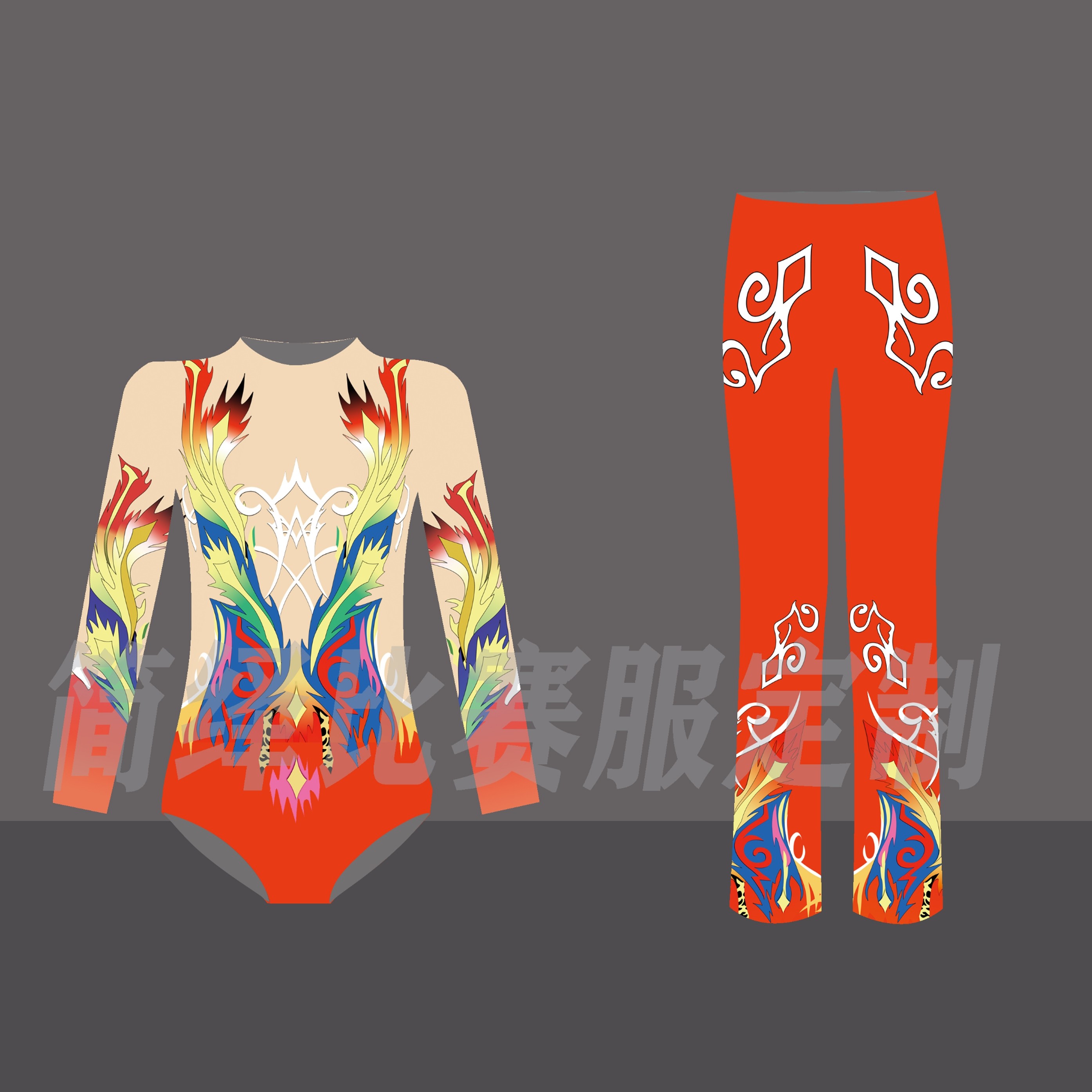 有氧竞技健美操服装比赛表演