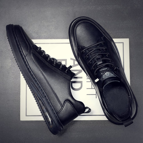 男士休闲皮鞋真皮板鞋透气百搭