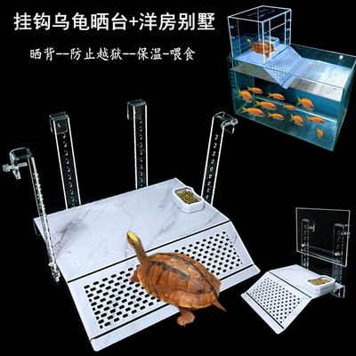 乌龟晒台爬梯亚克力可以调节高低