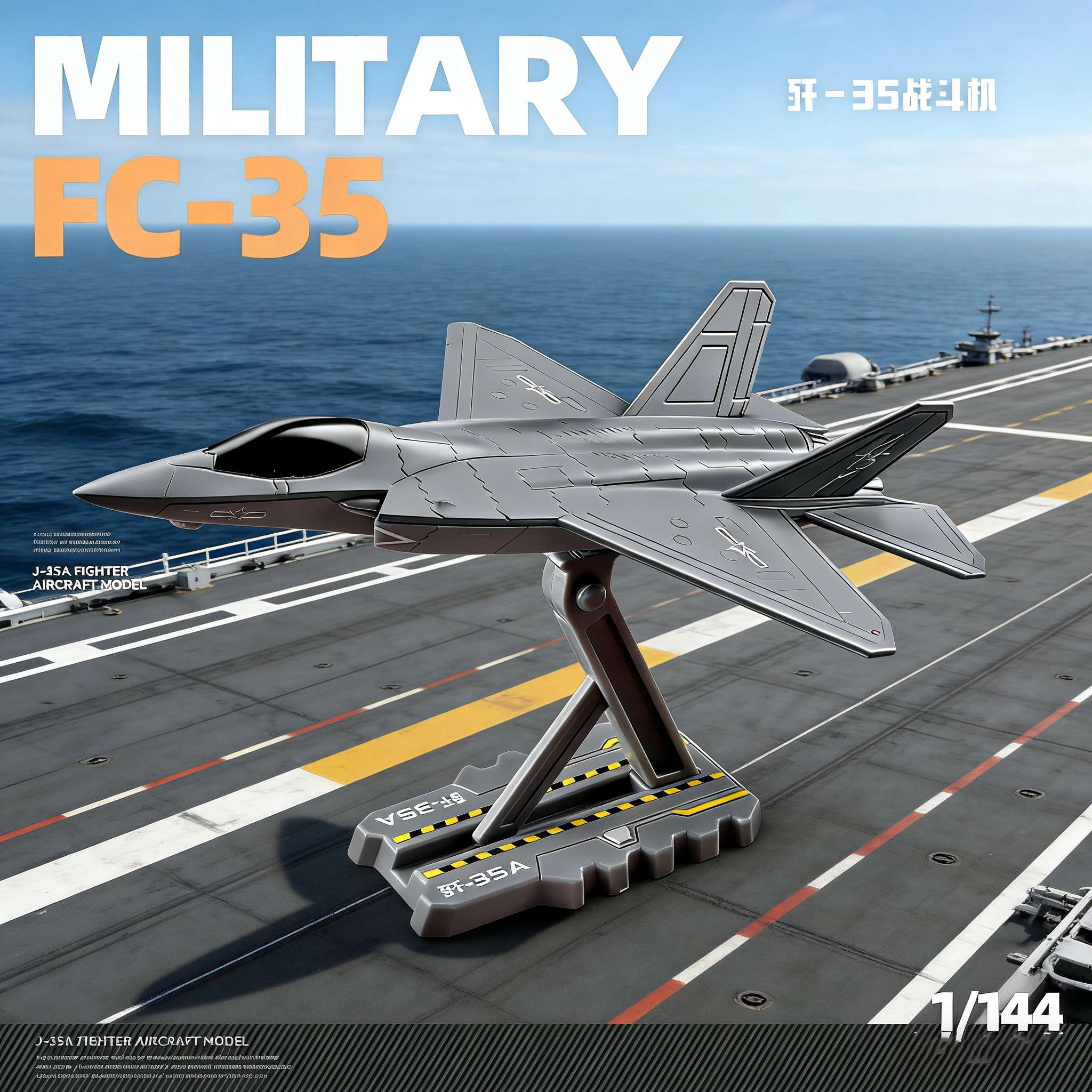 1144歼35歼20飞机模型