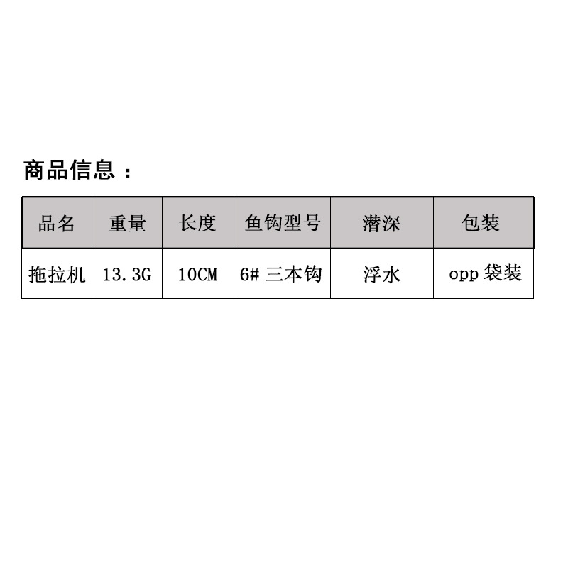 水面系拖拉机路亚假饵浮水铅笔螺旋桨淡水钓翘嘴鲈鱼黑鱼白条通杀 户外/登山/野营/旅行用品 路亚饵 原图主图