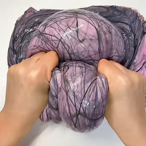 就是毛线球筋膜感假水粉色巨筋抱抱奶史莱姆儿童解压玩具