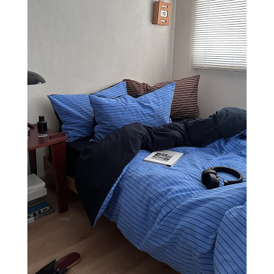 ins博主简约极简风纯棉四件套