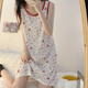 背心睡裙女夏季 网红甜美可爱学生少女猫咪家居服吊带睡衣裙子 薄款