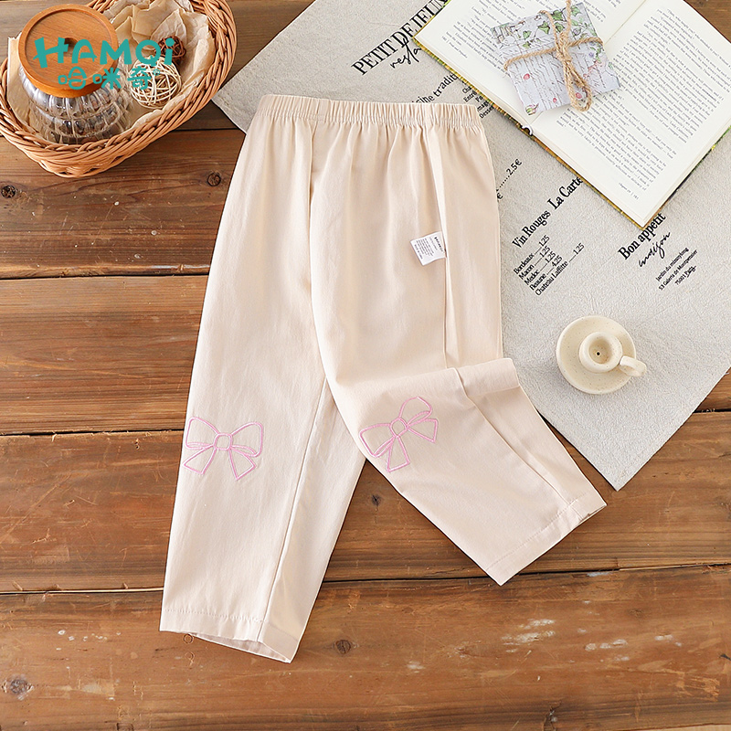 童装女童裤子春秋季新款宝宝小童纯棉休闲直筒裤儿童百搭外穿长裤