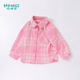 宝宝中小童格子衬衣外套儿童学院风长袖 新款 上衣 2026春季 女童衬衫