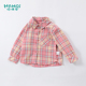 儿童格子上衣宝宝小童休闲长袖 新款 女孩外搭衬衣 2026春季 女童衬衫