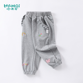 春装 儿童裤 新款 女孩小童束脚裤 子休闲衣服 宝宝百搭运动裤 女童长裤