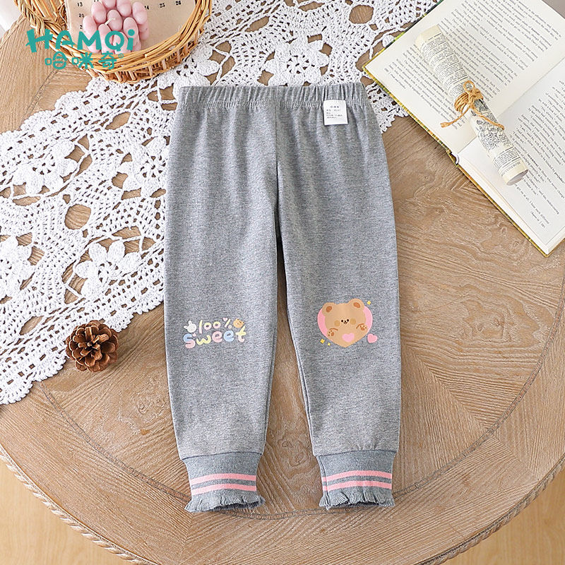 女童裤子春秋季新款童装宝宝卡通印花打底裤女孩小儿童外穿休闲裤,童装/婴儿装/亲子装,裤子,淘宝优惠券,粉丝福利购,淘宝优惠卷