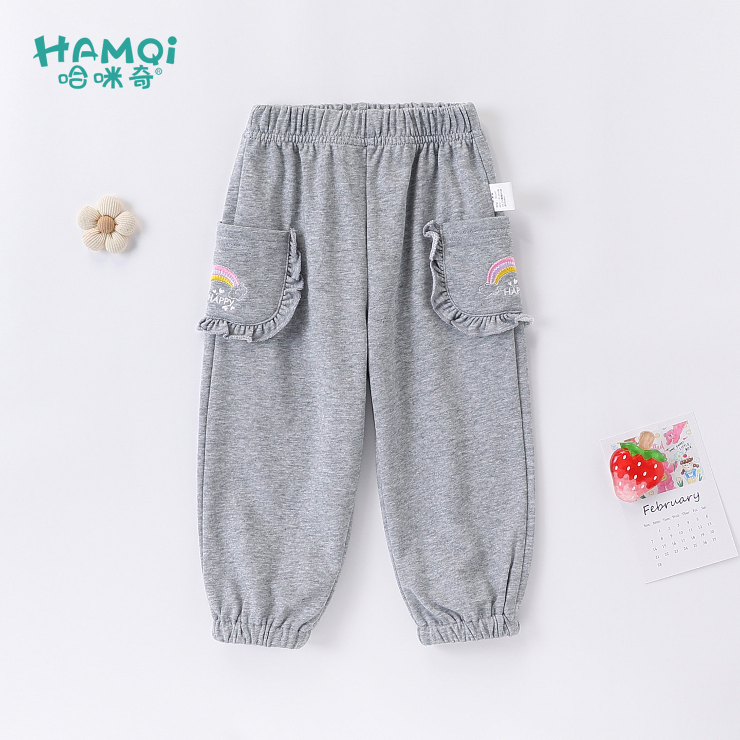 童装女童束脚裤春秋装宝宝新款甜美长裤小儿童休闲裤运动风裤子潮