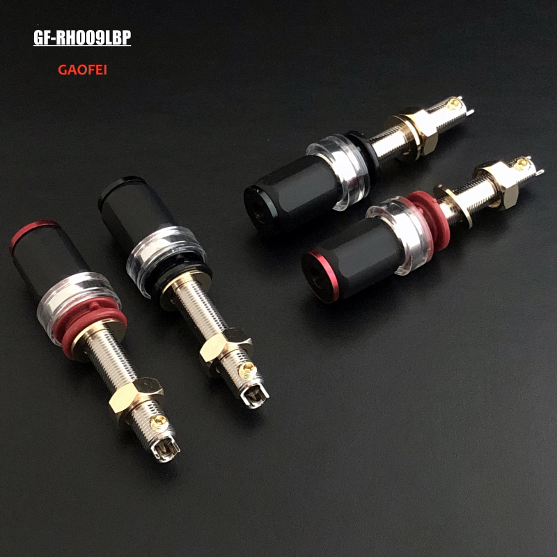 gaofei Audiophile/高非 紫铜/镀铑音响功放接线柱 音箱长脚端子
