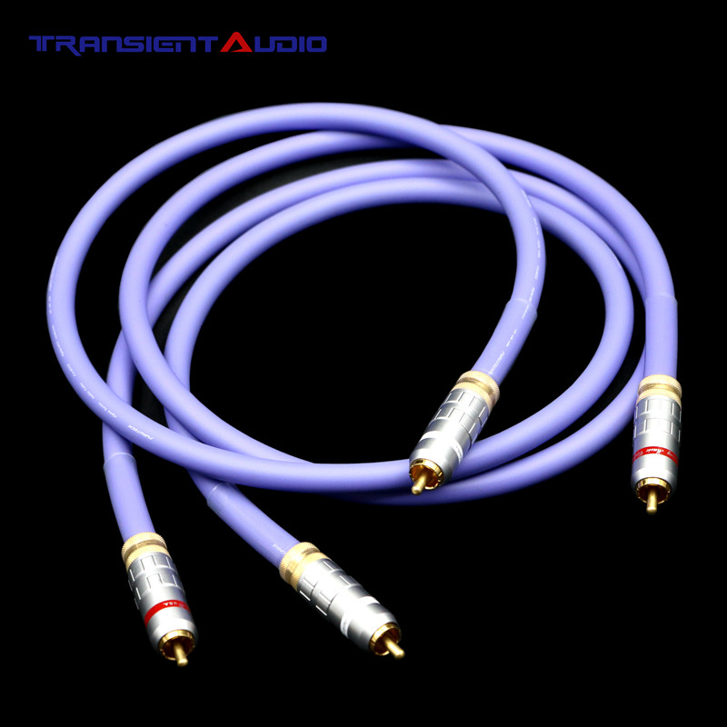 古河FA-αS22 单晶铜信号线发烧级音响功放RCA连接线DIY双莲花线
