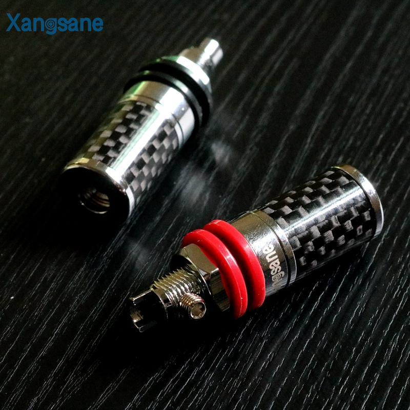 免焊接 发烧级纯铜镀铑 音箱接线柱 碳纤维喇叭香蕉插座