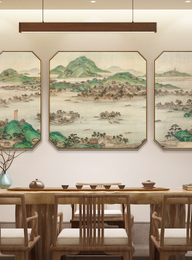 新中式风沙发背景墙客厅装饰画