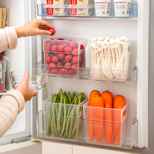 冰箱侧门收纳盒双开门整理盒厨房鸡蛋储物盒侧面内收纳内侧置物架