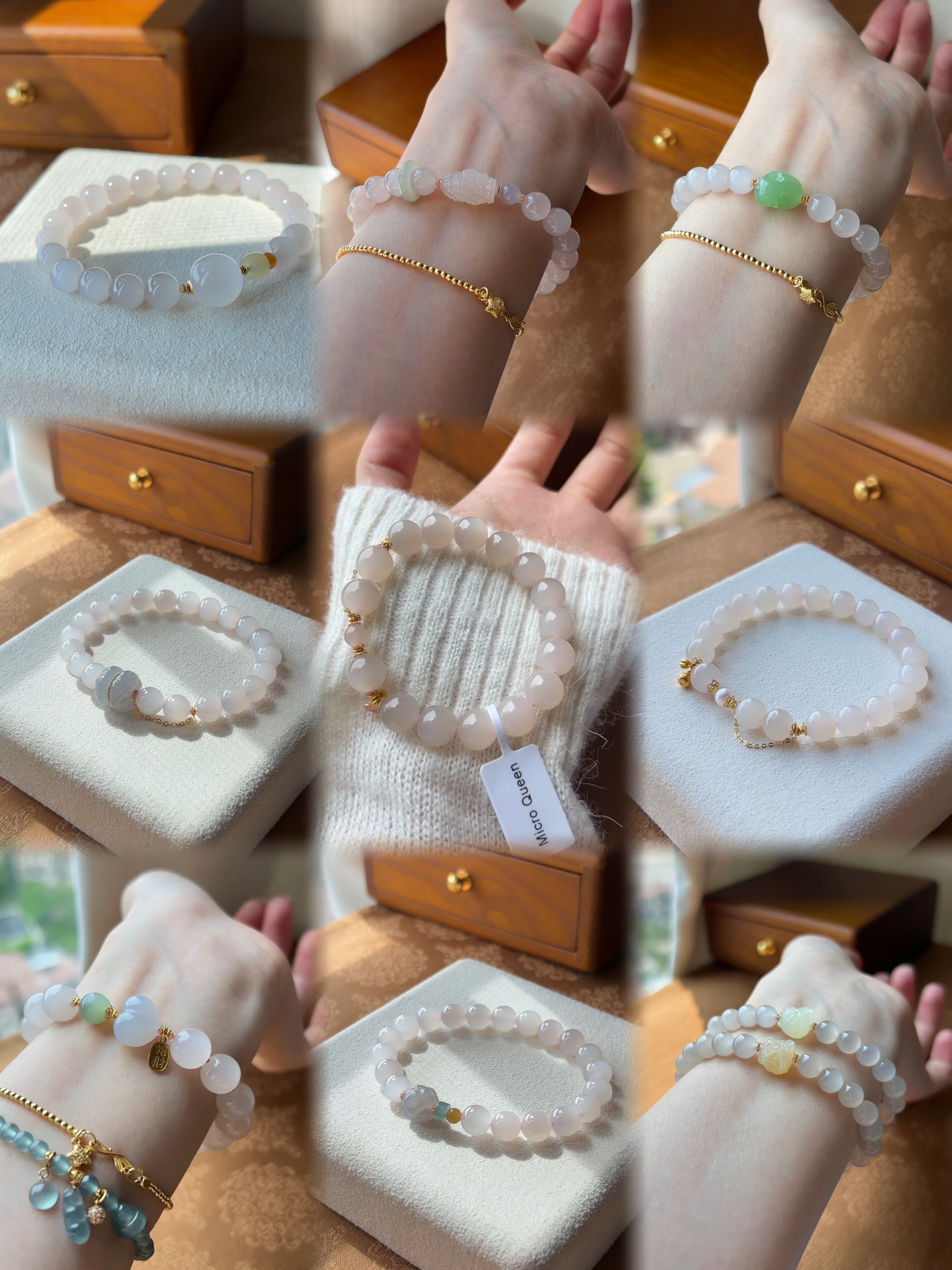 和田玉藕粉专区｜不定期更新｜原创设计和田玉天然藕粉手串