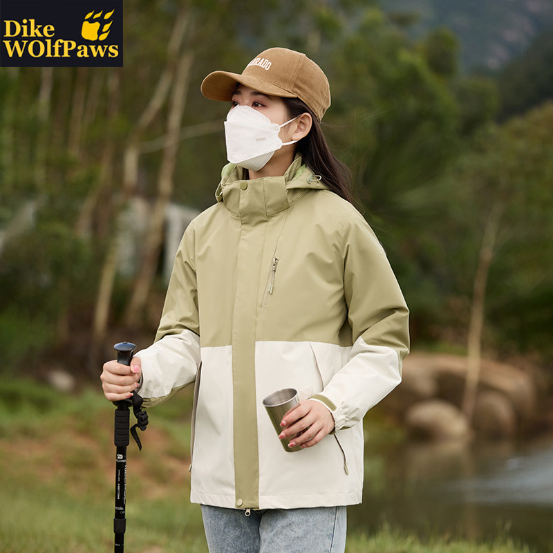 户外冲锋衣女男三合一秋冬季2025新款防风防水可拆卸内胆加厚外套