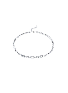 景甜檀健次秦霄贤明星叛逆链条项链男女同款轻奢高级感情侣锁骨链