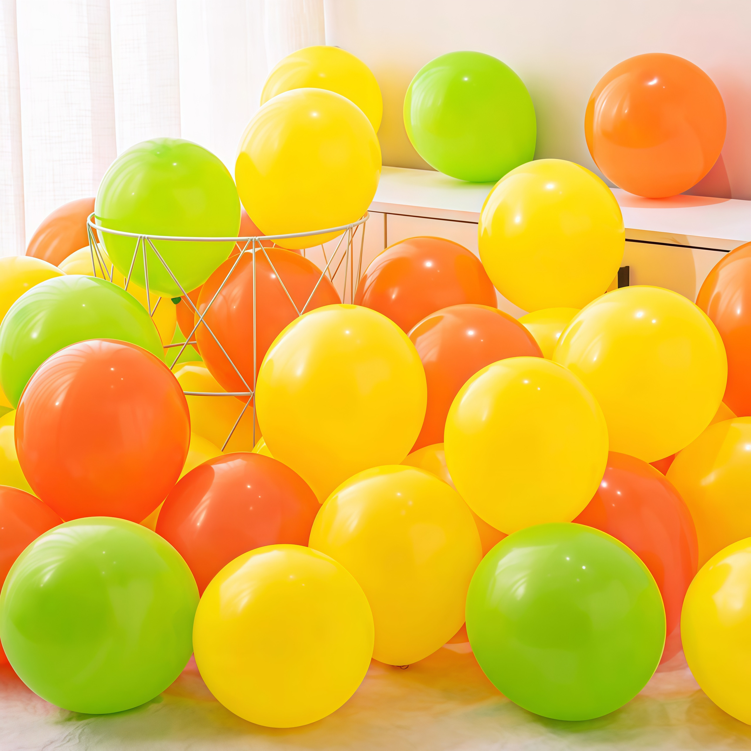 马卡龙黄色系气球装饰橙色商场店铺节日活动氛围场景布置品汽球,节庆用品/礼品,气球,淘宝优惠券,粉丝福利购,淘宝优惠卷