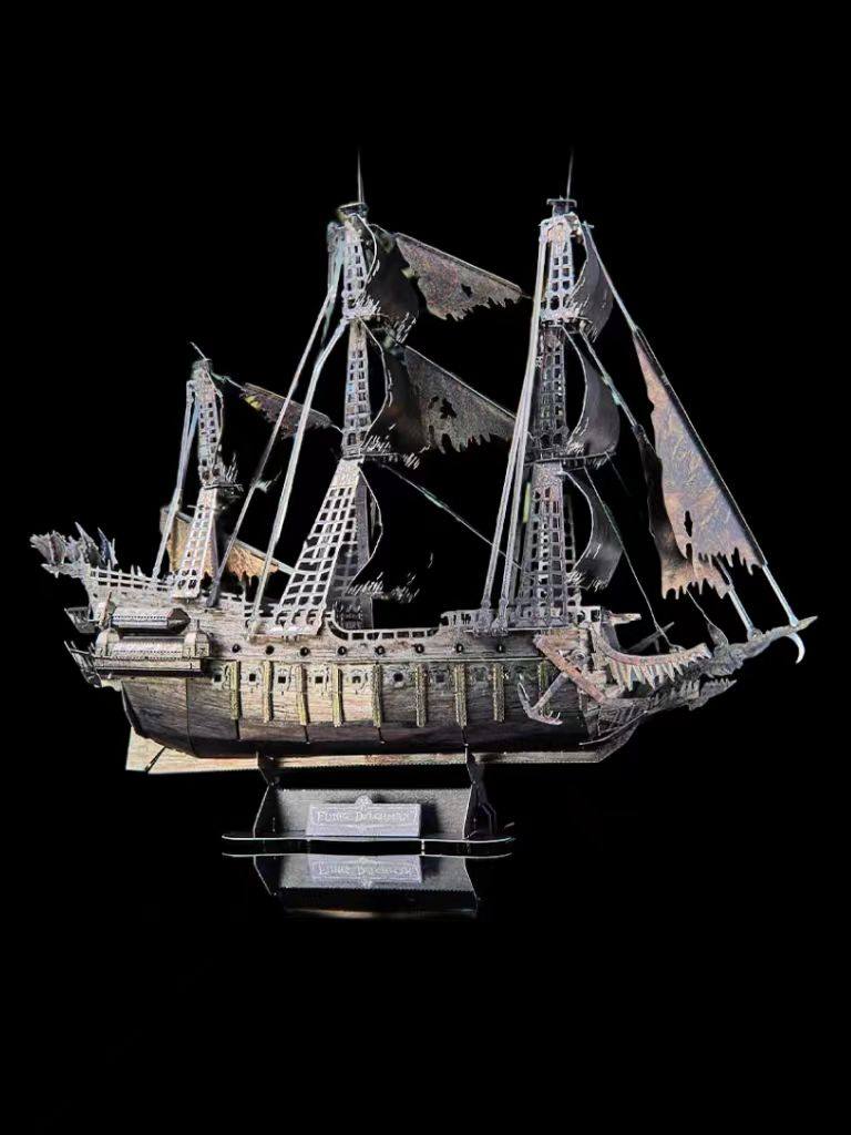 加勒比海盗船飞翔荷兰人 3d立体金属拼图diy手工制作拼装模型摆件