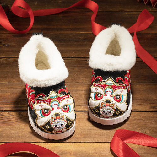男童虎头鞋女童汉服鞋汉服鞋冬季