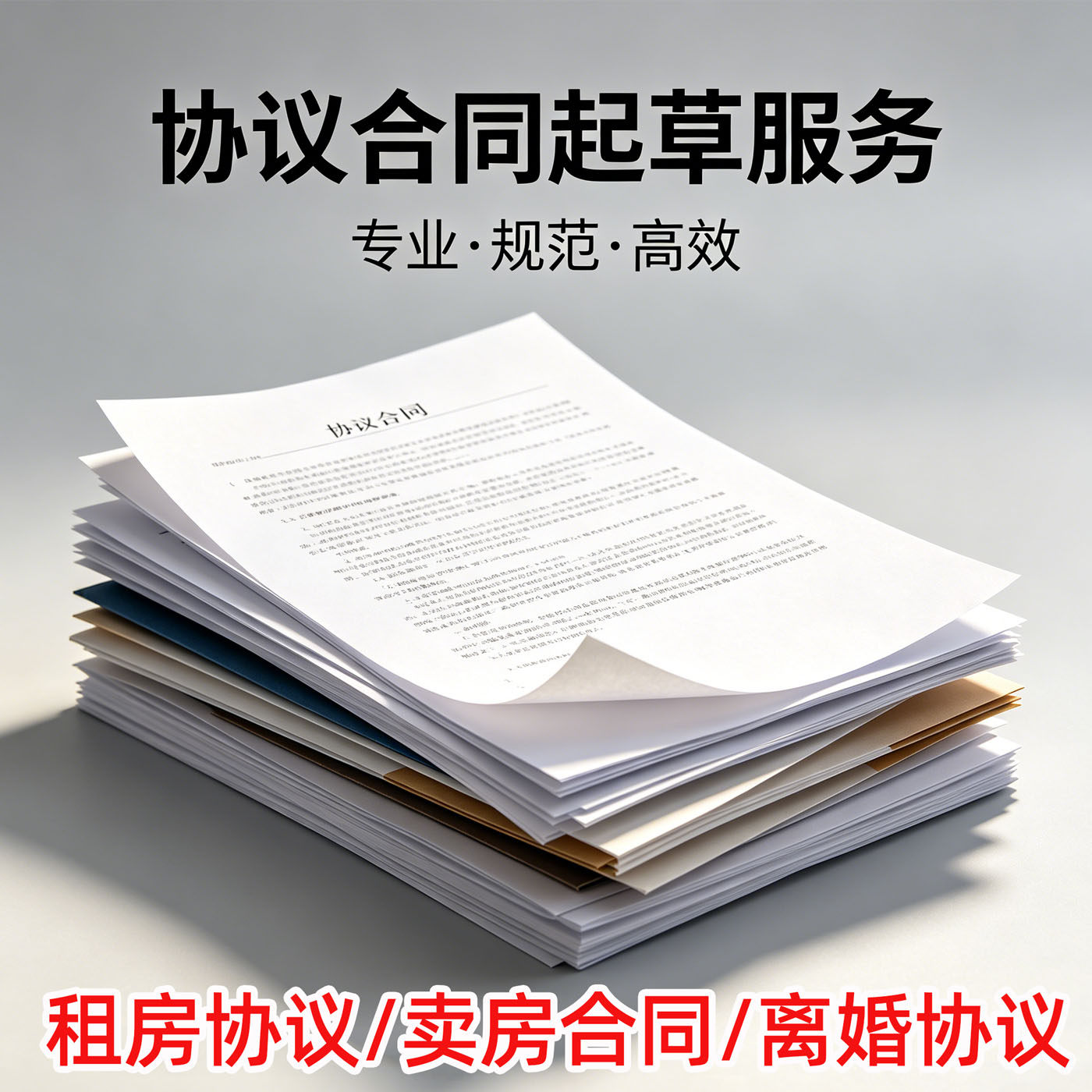 离婚协议书起草订制打印婚内财产协议法律文书专业排版模板PDFA4