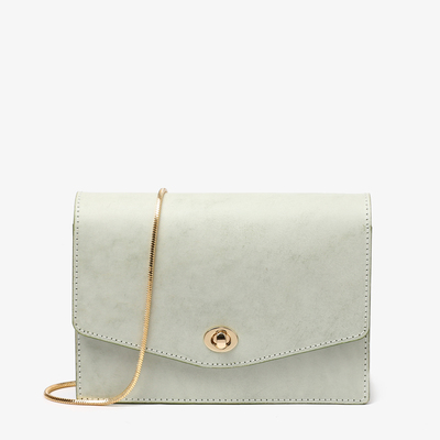 信封斜挎真皮女包法国小众洋气