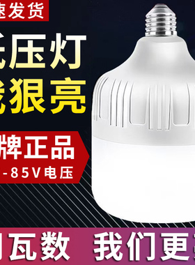 低压led灯泡12v24v36v48伏夜市地摊照明球泡灯直流工地机床工作灯