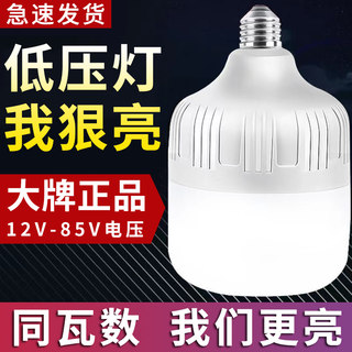 低压led灯泡12v24v36v48伏夜市地摊照明球泡灯直流工地机床工作灯