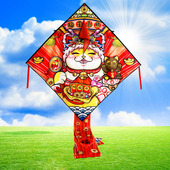 2024年新款 潍坊卡通三角风筝儿童网红易飞成人高档大人龙年初学者