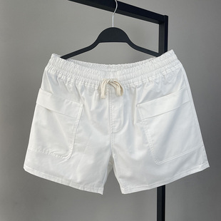 大口袋工装 健身运动裤 短裤 青年男时尚 潮 梭织纯棉休闲三分裤 男士