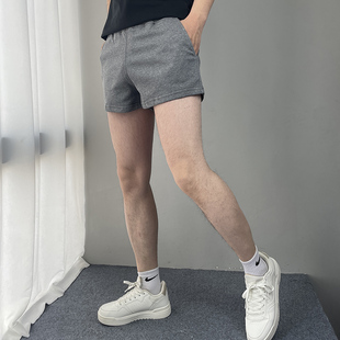 健身训练超短裤男士二分裤 性感时尚运动短裤马拉松针织运动卫裤