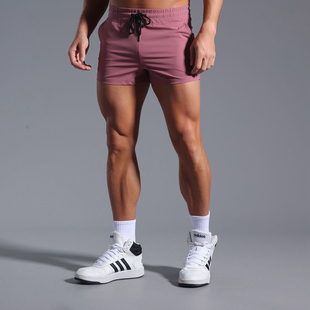 性感超短裤男士马拉松训练运动短裤青年二分裤衩速干弹力2分裤潮