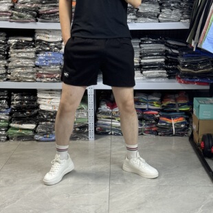 3分裤 外穿运动裤 青年针织棉潮 男开衩跑步训练三分裤 健身运动短裤