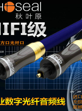 秋叶原QS1702发烧数字光纤音频线spdif输出连接功放5.1音响光纤线
