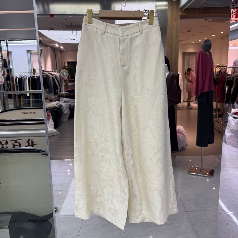新中式阔腿裤女宽松显瘦米白色休闲裤百搭直筒长裤2026年春装新款,女装/女士精品,休闲裤,淘宝优惠券,粉丝福利购,淘宝优惠卷
