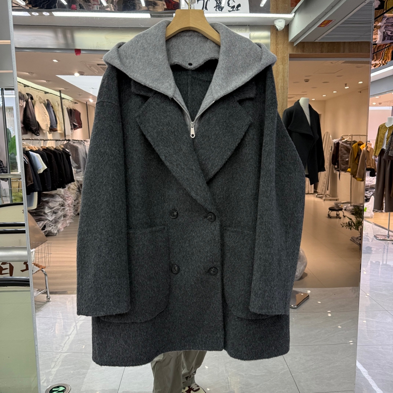 欧洲站2025年秋冬新款羊毛大衣