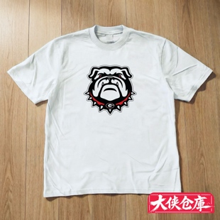 大侠仓库 美国乔治城大学时尚美式潮流可爱运动时尚纯棉学生短袖