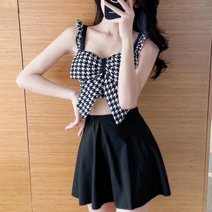 小清新少女学生大蝴蝶结温泉泳装 分体显瘦仙女风韩版 泳装 2026新款