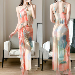 2026新款 比基尼bikini分体游泳衣女网红度假温泉高级感沙滩泳装