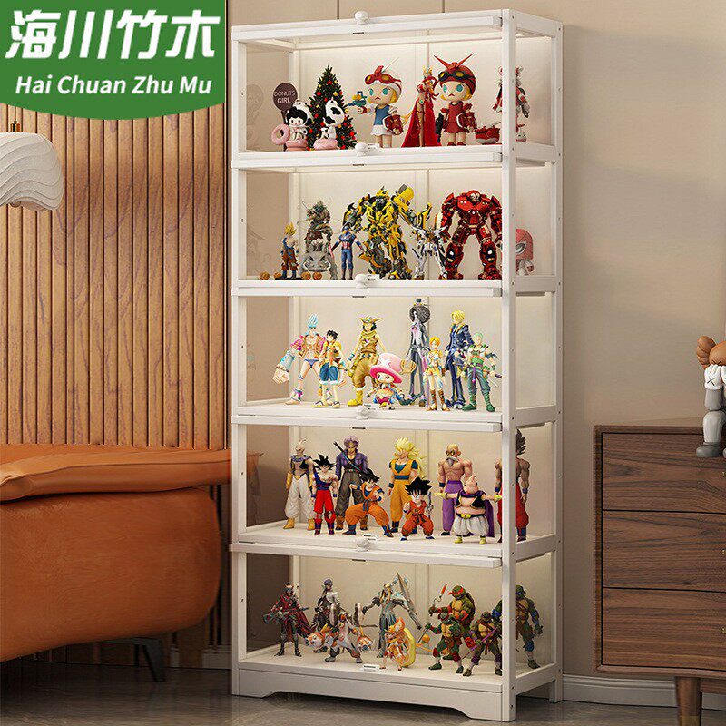 书架落地置物架现代简约家用儿童学生储物柜桌面多层简易手办柜子