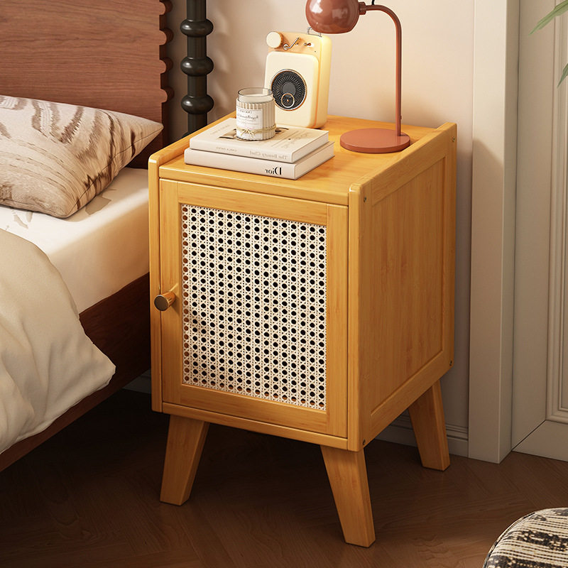 床头置物架2026新款现代简约床头柜出租房用小型家用收纳储物柜子