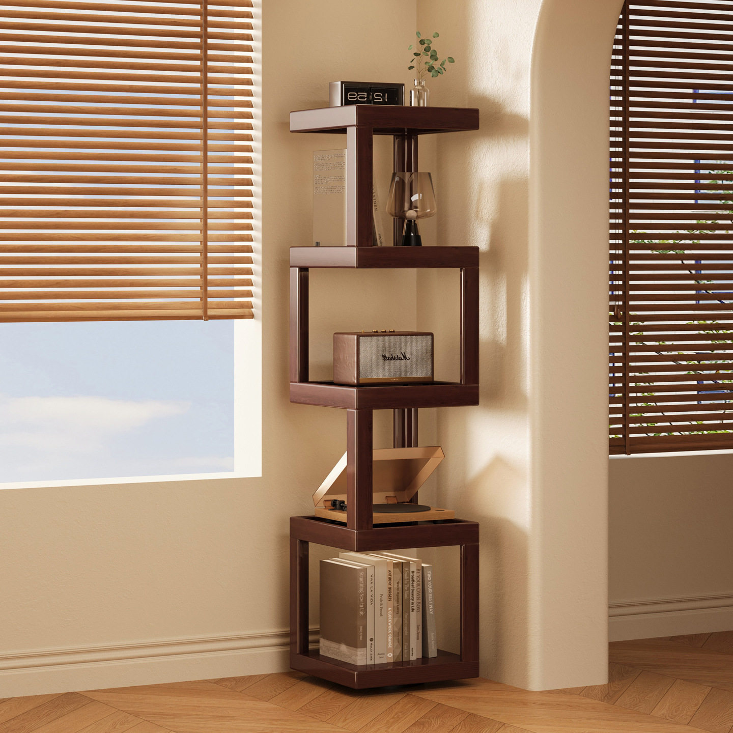 洞洞板免打孔墙上家用书房客厅整理收纳架壁挂电竞展示板置物架子