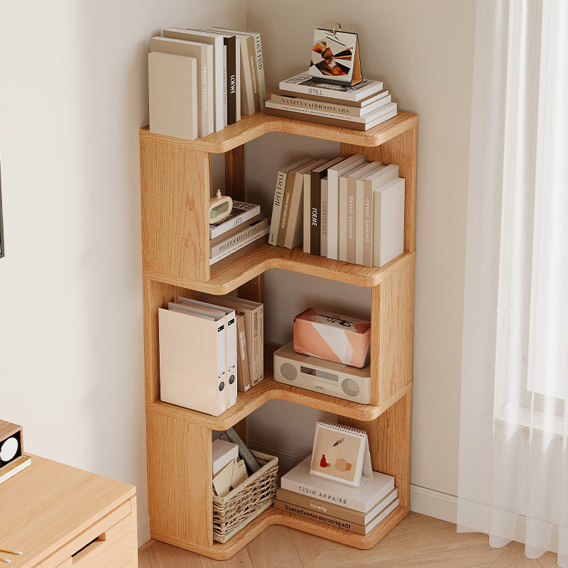 实木书架2026新款多层置物架一体靠墙家用简易客厅书房整理收纳架