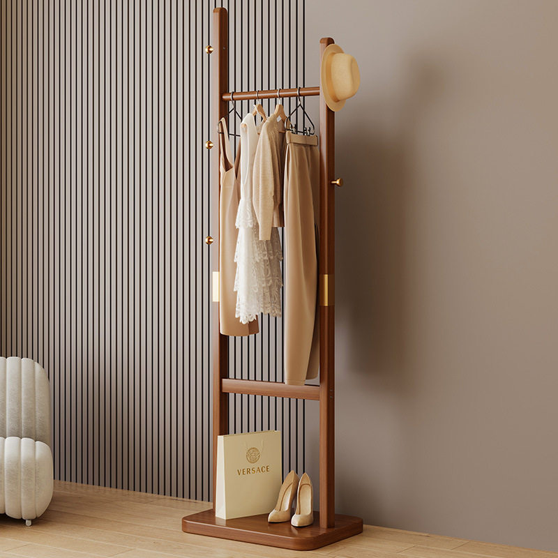 家用简易挂衣架卧室落地非实木挂衣服架子宿舍出租屋用新款衣帽架